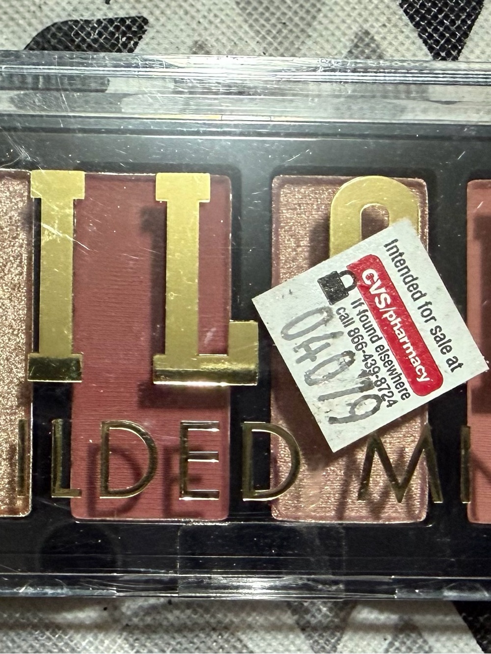 Neutral Rose Matte and Shimmer Eyeshadow Palette - Gold Lettering